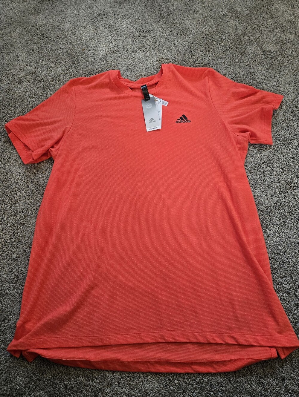 Adidas Men's Axis Tee 2.0 Aeroready Bright Orange Men's Large